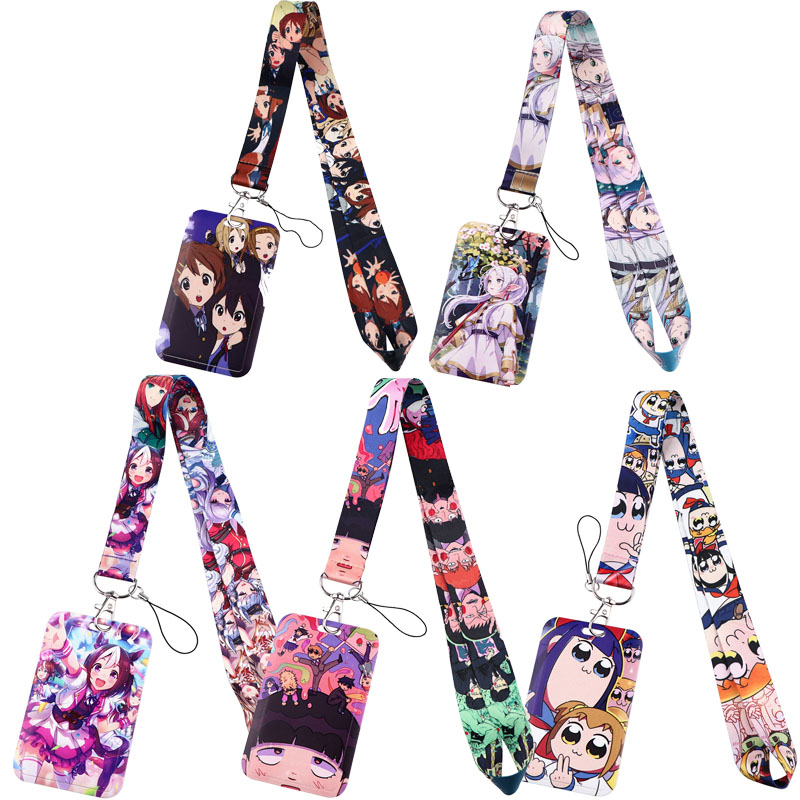 Gaming Card Holder - Frieren Retro Style Credential Holder Flowers
