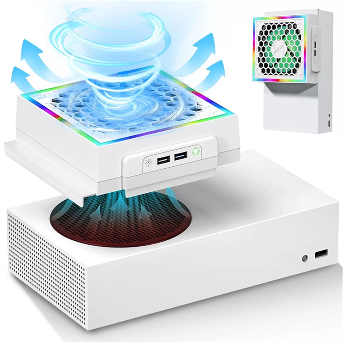 [ABJZ] LED Cooling Fan Atmosph - Gaming Console Xbox Series S ulasan dan harga