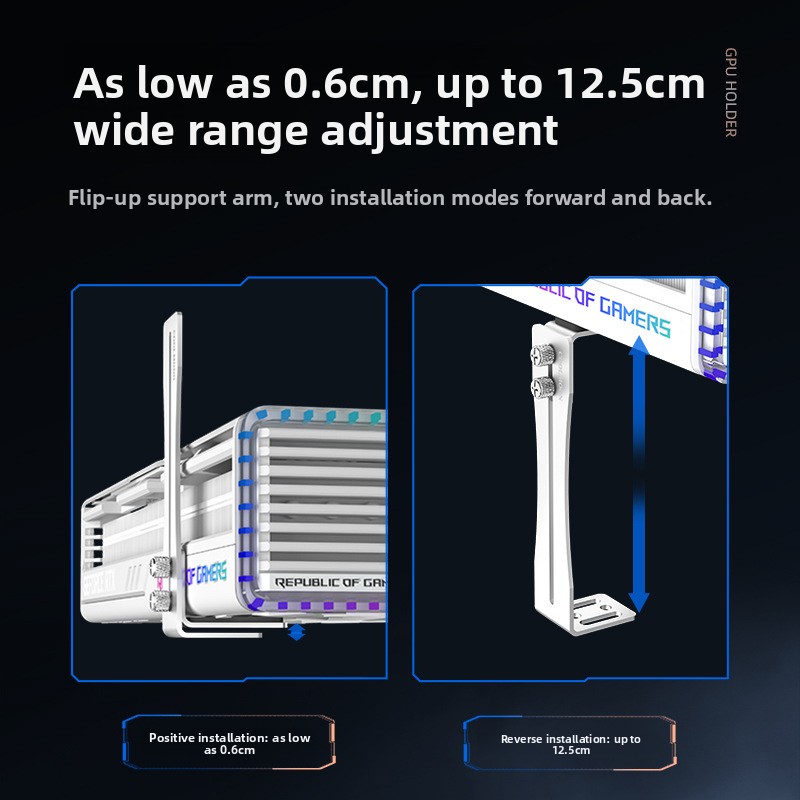 Universal Aluminum GPU Brace S - Gaming Card Holder ulasan dan harga