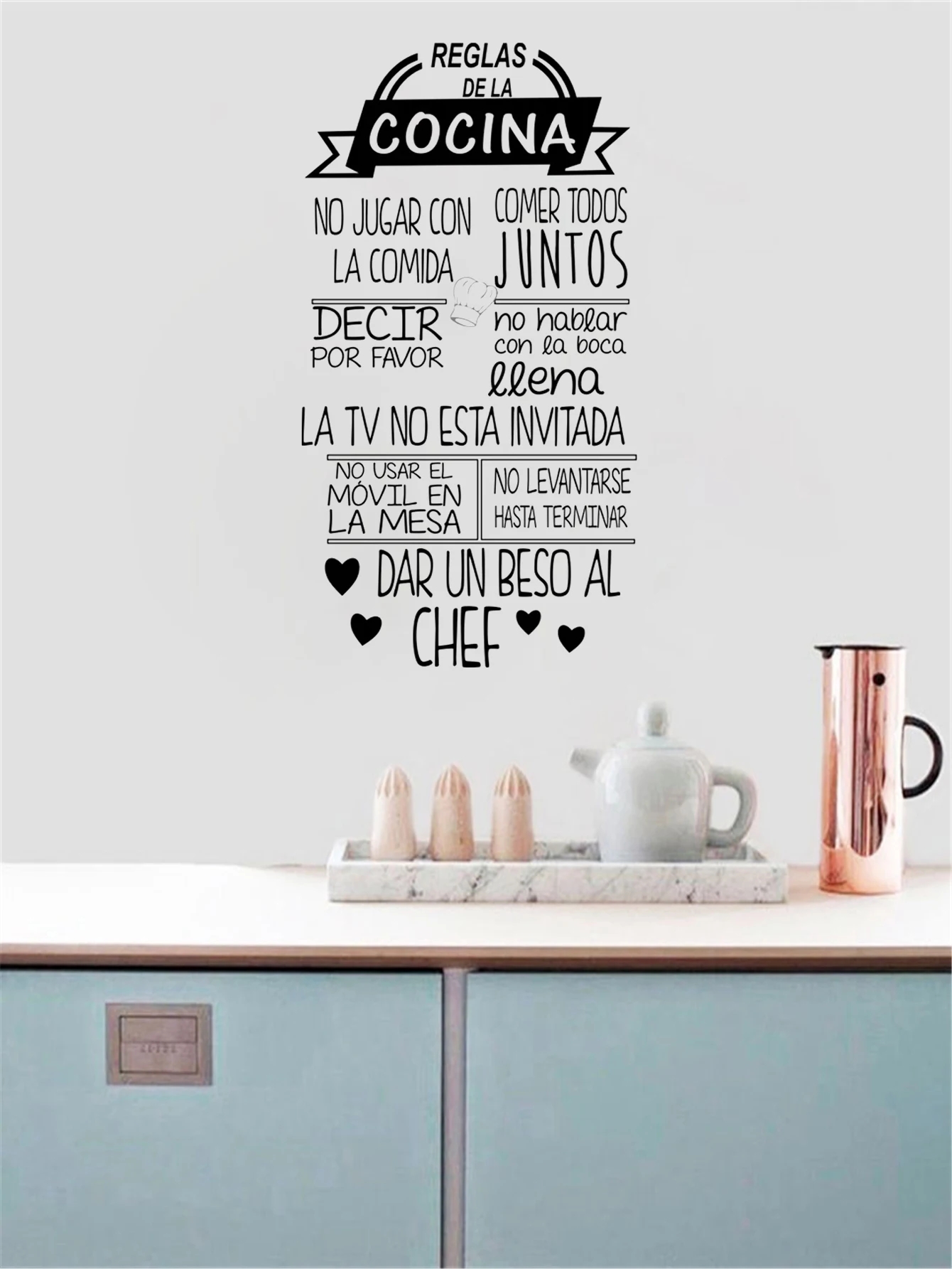 1 pc nice Reglas De La Cocina  - Gaming Console Wallpaper ulasan dan harga