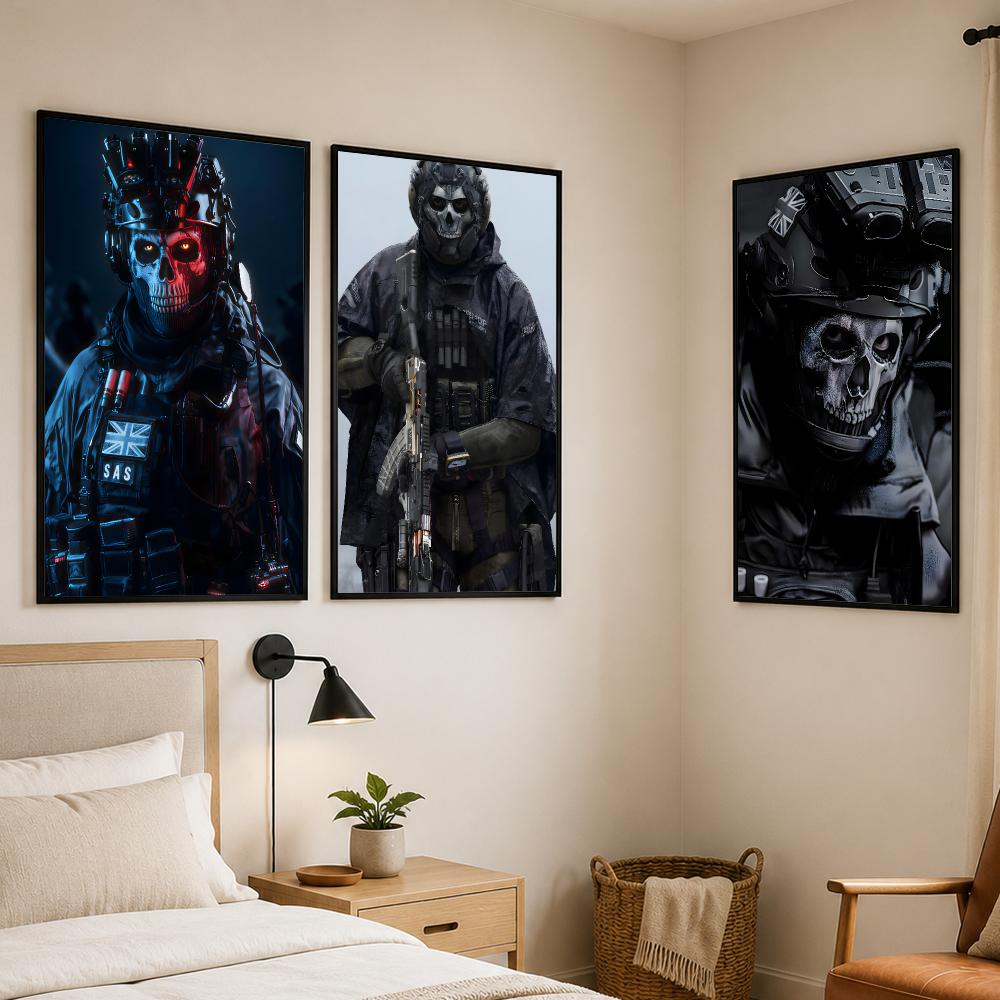 Call of Duty Simon Ghost Riley - Gaming Console Wallpaper ulasan dan harga