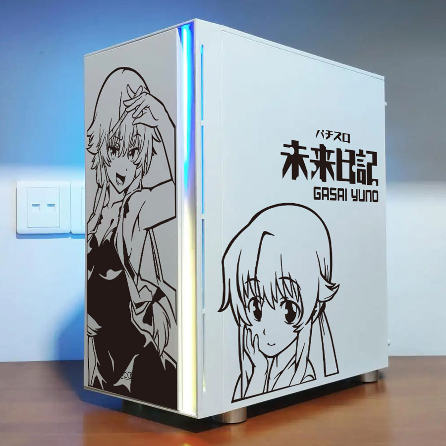 Future Diary Anime Stickers fo - Console Gaming Pc Case ulasan dan harga