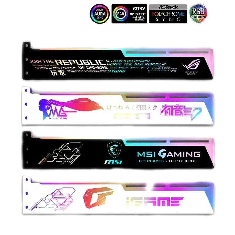 4090 VGA Holder 5V ARGB AURA S - Gaming Card Holder ulasan dan harga