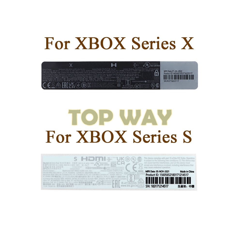 5PCS Housing Shell Sticker Lab - Gaming Console Xbox Series S ulasan dan harga