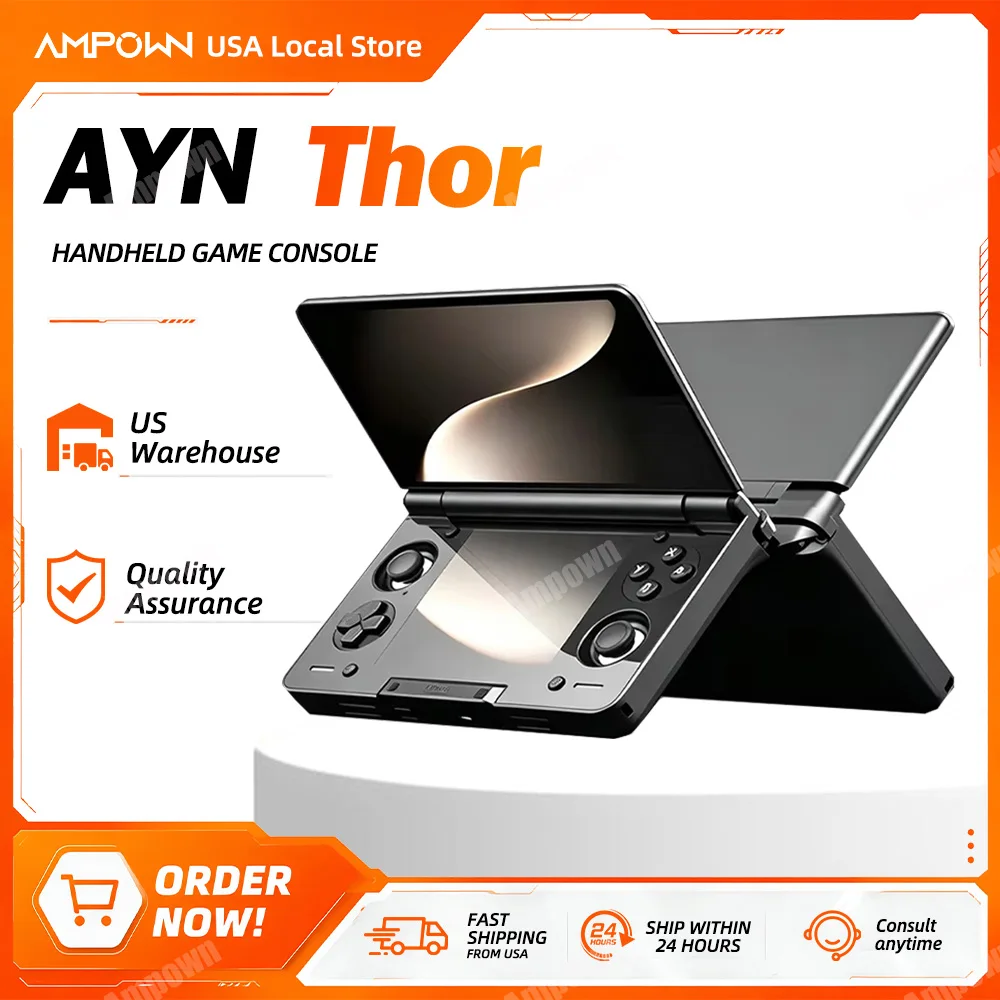 AYN Thor Dual OLED Clamshell H - Gaming Console Handheld Android ulasan dan harga
